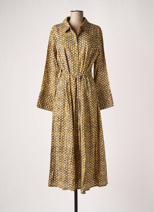 Rochie lungă galben CREAM femeie