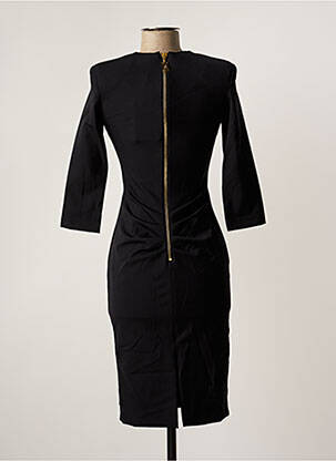 Rochie midi mâneci 3/4 mâneci 3/4 negru RELISH femeie