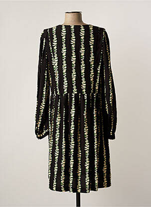 Rochie midi imprimeu fantezie mâneci lungi negru LA PETITE FRANCAISE femeie