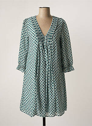 Rochie scurtă verde FREEMAN T.PORTER femeie