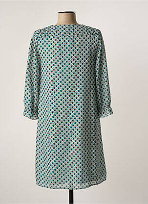 Rochie scurtă mâneci 3/4 mâneci 3/4 verde FREEMAN T.PORTER femeie