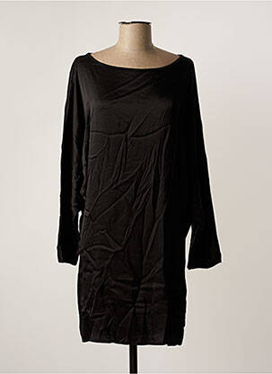 Rochie midi croială fluidă mâneci lungi negru DIXIE femeie