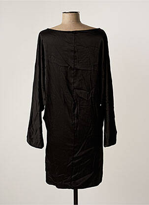 Rochie midi croială fluidă mâneci lungi negru DIXIE femeie