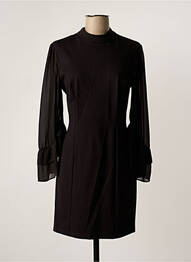 Rochie midi mâneci lungi mâneci lungi negru FRACOMINA femeie