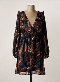 Rochie scurtă croială evazată mâneci lungi negru MOLLY BRACKEN femeie