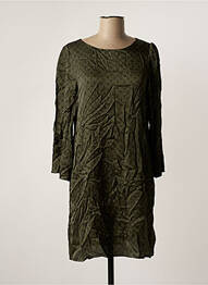 Rochie midi croială fluidă mâneci lungi verde GRACE & MILA femeie