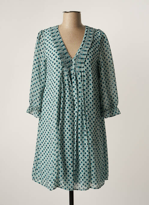 Rochie scurtă verde FREEMAN T.PORTER femeie