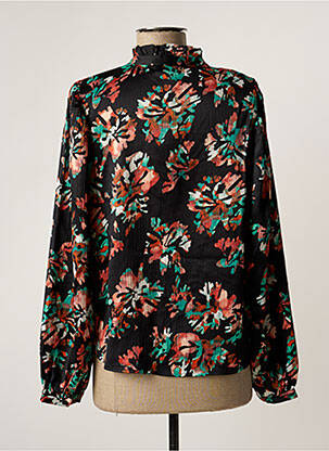 Bluză imprimeu floral mâneci lungi negru VERO MODA femeie