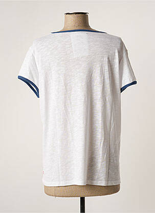 Tricou imprimeu fantezie mâneci scurte alb ONE TEE femeie