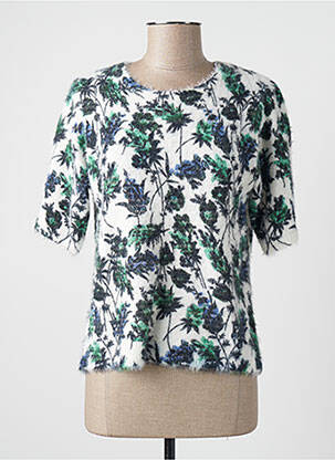 Pulover alb PIECES femeie