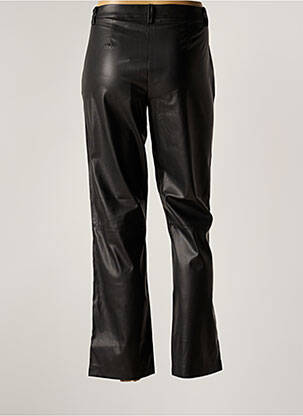 Pantalon drept închidere cu fermoar sub clapetă cu cârlig mărime normală negru VERO MODA femeie