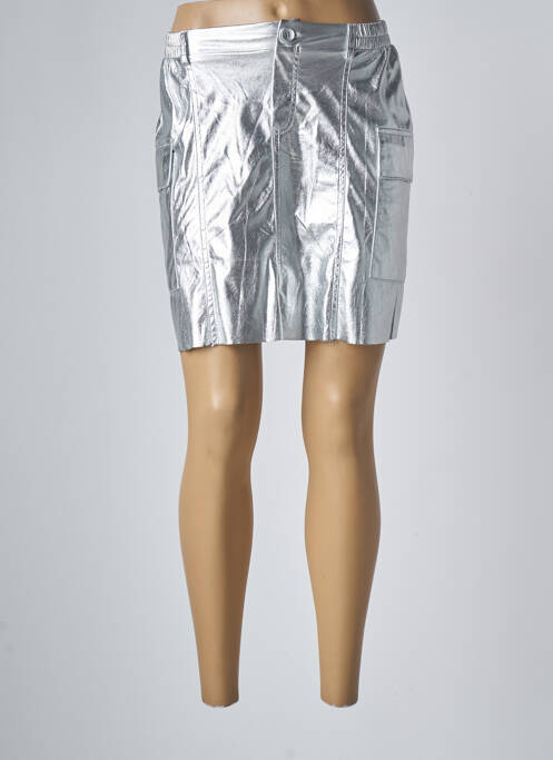 Fustă scurtă gri ANGE femeie