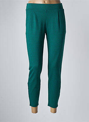 Pantalon chino verde ICHI femeie
