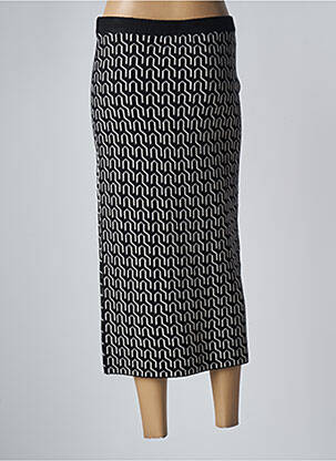 Fustă midi elasticitate negru VERO MODA femeie