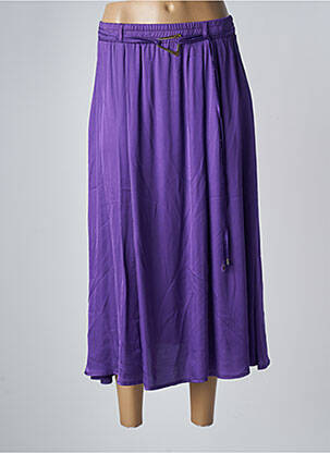 Fustă midi violet LA PETITE FRANCAISE femeie