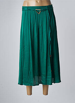 Fustă midi verde LA PETITE FRANCAISE femeie