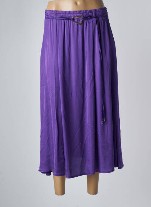 Fustă midi violet LA PETITE FRANCAISE femeie