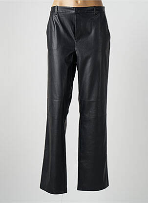 Pantalon drept închidere cu fermoar sub clapetă cu cârlig mărime normală negru VERO MODA femeie