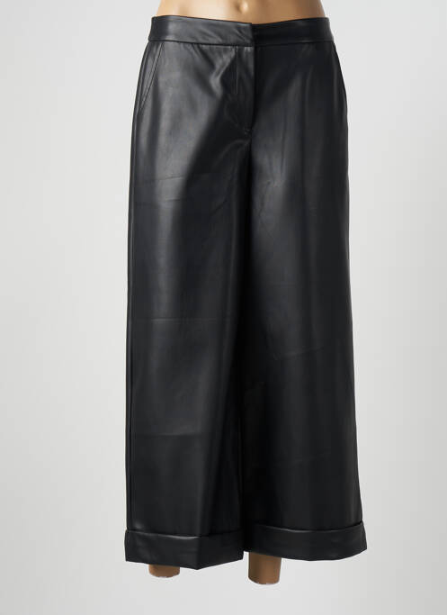 Pantalon trei sferturi croială fustă pantaloni scurți talie înaltă negru FRACOMINA femme