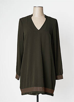 Rochie scurtă mâneci lungi mâneci lungi verde VERO MODA femeie
