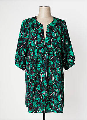 Rochie scurtă mâneci 3/4 mâneci 3/4 verde Y'COO femeie