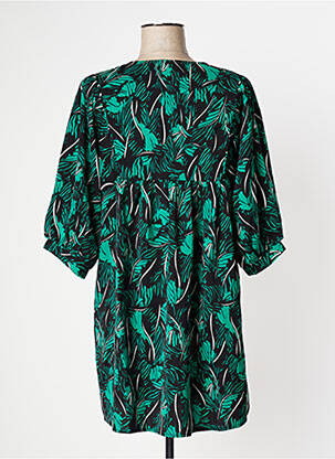 Rochie scurtă mâneci 3/4 mâneci 3/4 verde Y'COO femeie