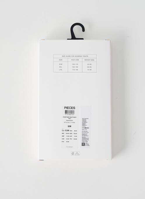 Colanți negru PIECES femeie