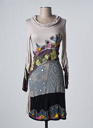 Rochie midi mâneci lungi mâneci lungi maro SAVAGE CULTURE femme