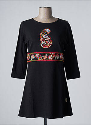 Rochie scurtă mâneci 3/4 mâneci 3/4 negru SAVAGE CULTURE femeie