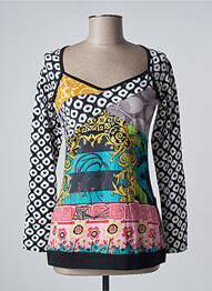 Tricou mâneci lungi mâneci lungi negru SAVAGE CULTURE femme