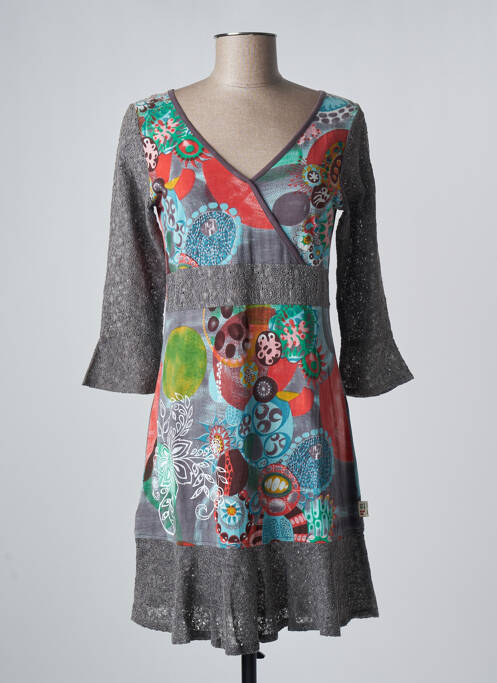 Rochie scurtă gri SAVAGE CULTURE femeie