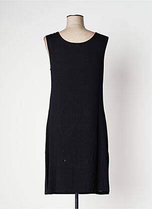 Rochie midi fără mâneci fără mâneci negru VANIA femeie