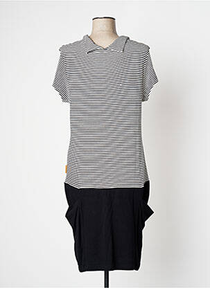 Rochie midi mâneci scurte mâneci scurte negru MAMATAYOE femme