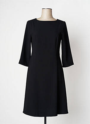 Rochie midi mâneci 3/4 mâneci 3/4 negru NINATI femeie