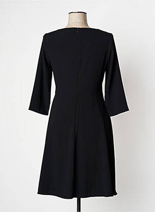 Rochie midi mâneci 3/4 mâneci 3/4 negru NINATI femeie