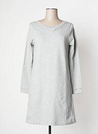 Rochie midi mâneci lungi mâneci lungi gri RIVIERES DE LUNE femeie