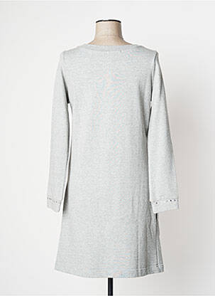 Rochie midi mâneci lungi mâneci lungi gri RIVIERES DE LUNE femeie