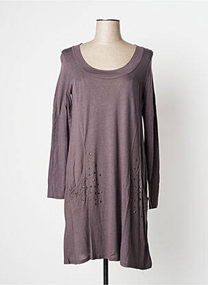 Rochie midi maro YERSE femeie