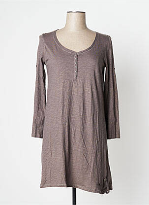Rochie scurtă mâneci lungi mâneci lungi maro YERSE femeie