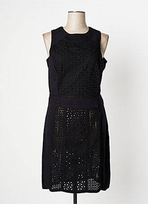 Rochie midi fără mâneci fără mâneci negru YERSE femeie