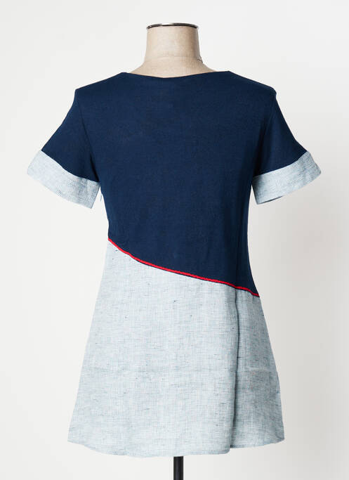 Tunică mâneci scurte albastru AVENTURES DES TOILES femeie