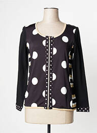 Jachete casual guler rotund negru EVALINKA femeie