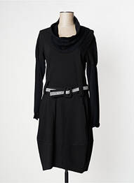 Rochie midi mâneci lungi mâneci lungi negru O.K.S femme