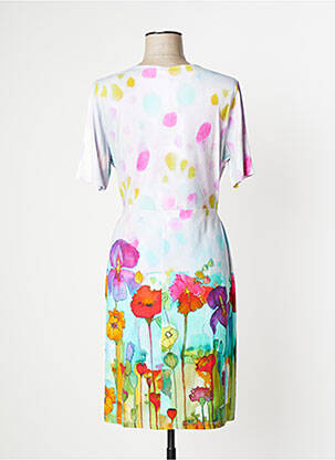 Rochie midi mâneci scurte mâneci scurte roz DOLCEZZA femme