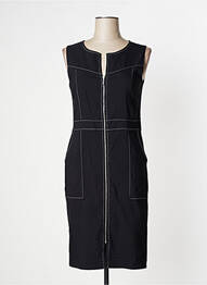 Rochie midi fără mâneci fără mâneci negru DOLCEZZA femeie