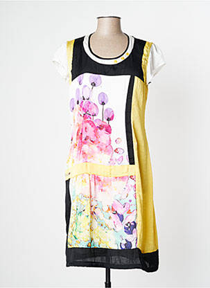 Rochie midi galben O.K.S femeie