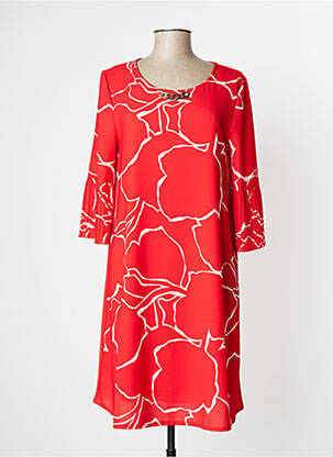 Rochie midi roșu EVALINKA femeie