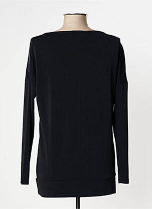 Top elasticitate mâneci lungi negru EVALINKA femeie