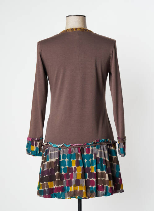 Rochie scurtă maro O.K.S femeie