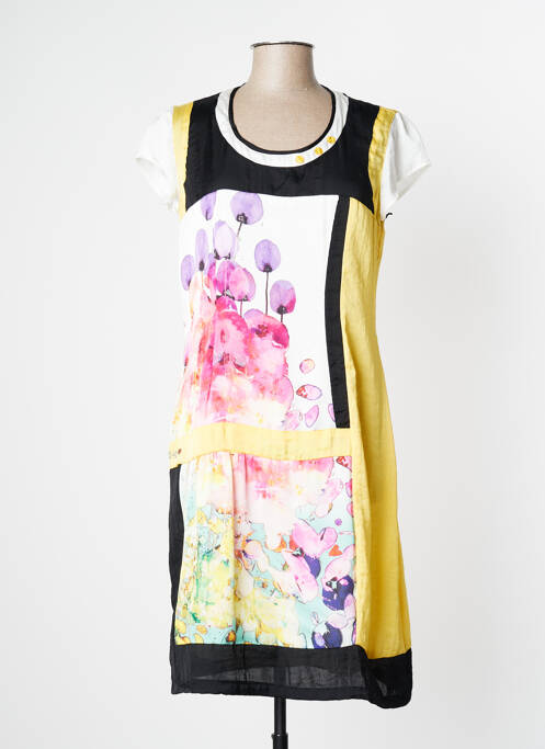 Rochie midi galben O.K.S femeie